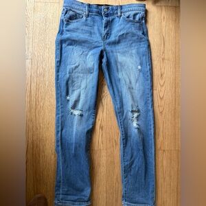 LuLaRoe Blue Distressed Skinny Jeans